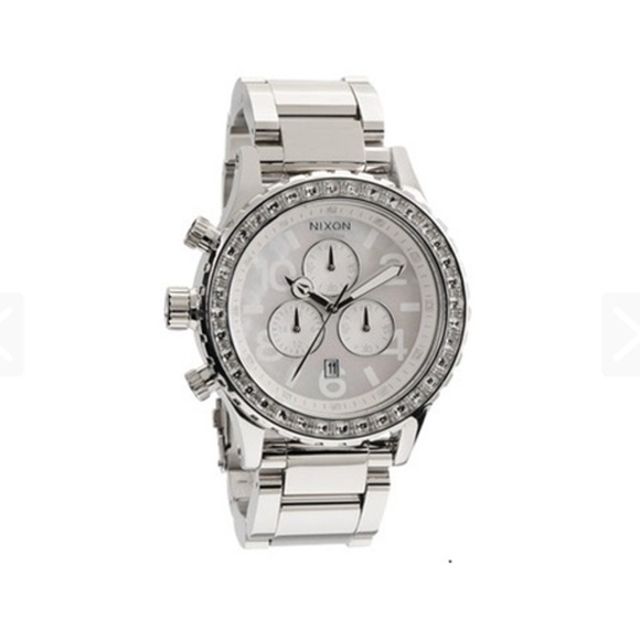 Nixon Accessories - Nixon Women’s The 42-20 Chrono Crystal Bezel Watch 42mm Mother of Pearl Limited